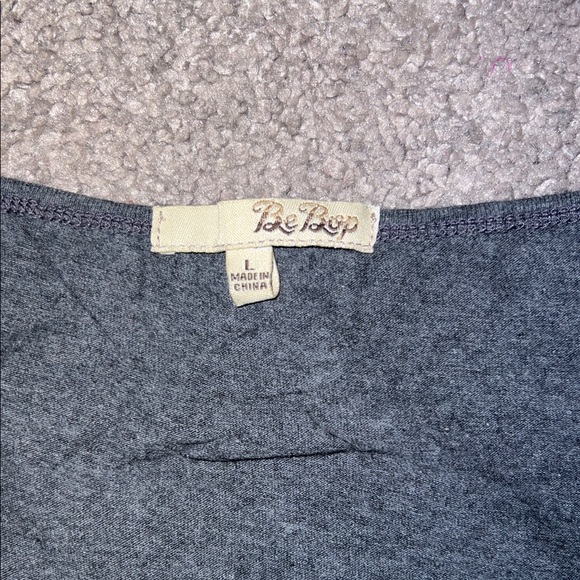 BeBop Charcoal and Violet Casual Kids Dress - Picture 5 of 6